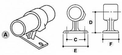 143-2-Wall-Mounted-Handrail-Bracket-Diagram