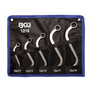 BGS 1216 S-Shaped Ring Spanners Set