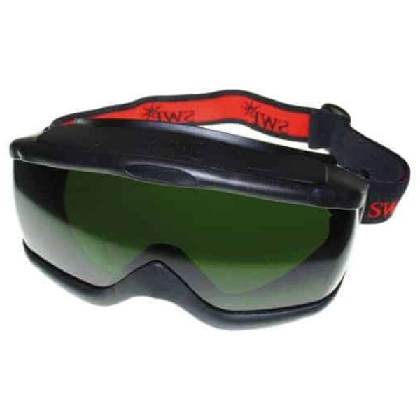 SWP Goggles Black & Red Band