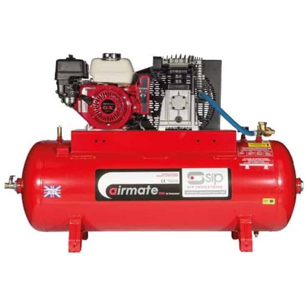 SIP 04450 Airmate Industrial Honda GX160 5.5HP 150 Litre Petrol Compressor