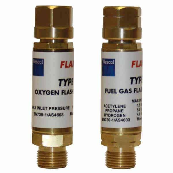 Flashback Arrestors for Fuel Gas and Oxygen Gas Systems from ProWeld