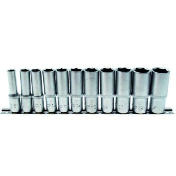 BGS 11-Piece Deep Socket Set, 8-19mm, 3/8inch