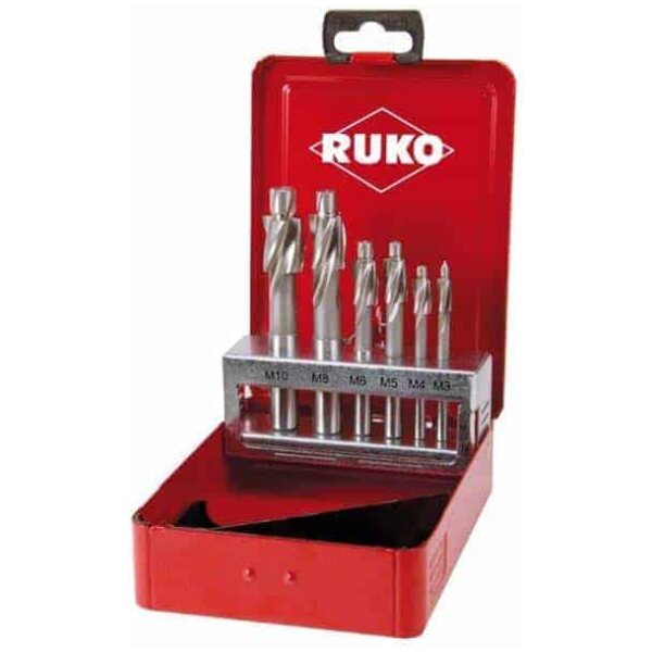 102450 Ruko 6-Piece HSS Countersinkers Set