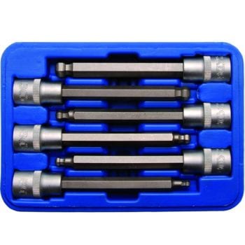 BGS 6-Piece Ball End Internal Hexagon Bit Socket Set, 1/2"