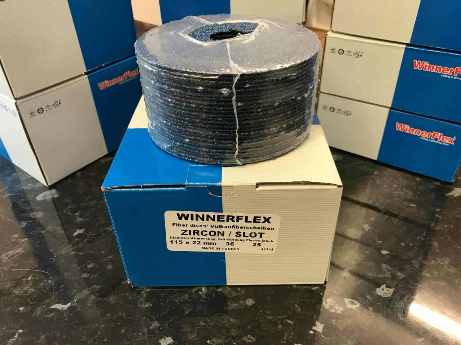 Winnerflex Fibre Discs 115 X 22mm 36 Grit (Pack of 25) ProWeld