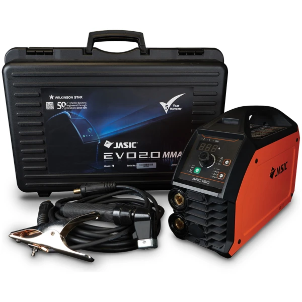 Jasic EPA-180 EVO POWER ARC 180 (including case and MMA leads) 230V - package