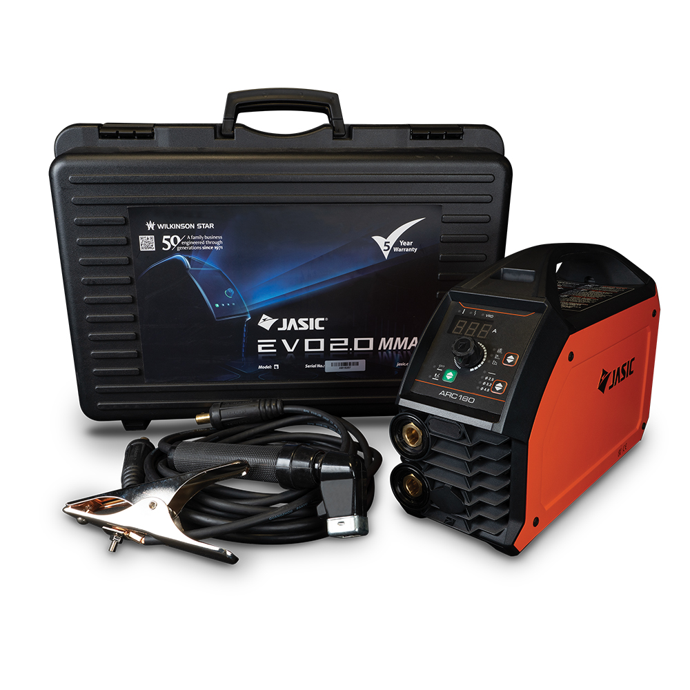 Jasic EPA-180 EVO POWER ARC 180 (including case and MMA leads) 230V - package Jasic EPA-180 EVO POWER ARC 180 (including case and MMA leads) 230V - package