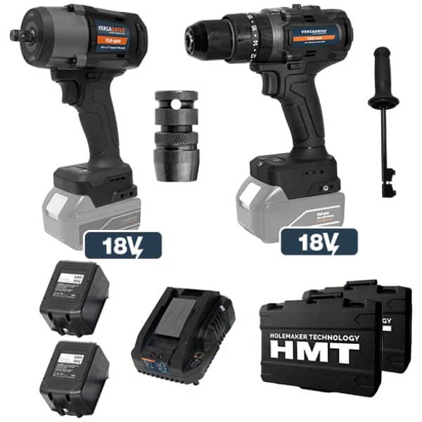 HMT VersaDrive Combi Drill & Impact Wrench Combo Kit