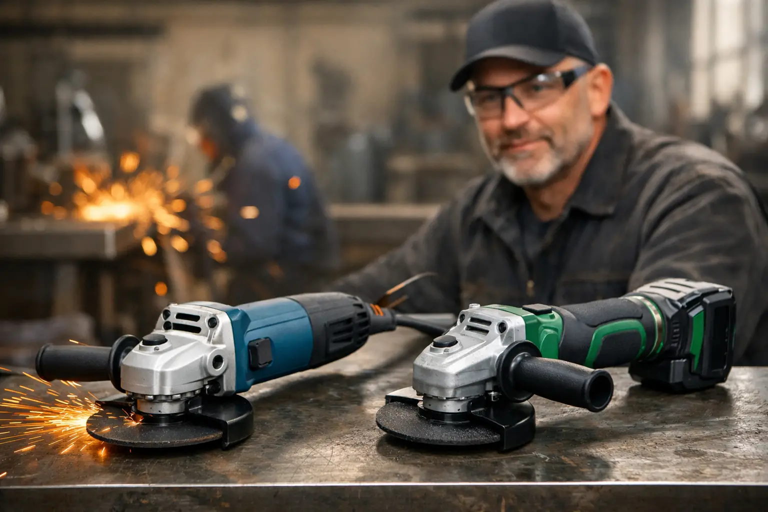 Corded vs Cordless Angle Grinders for Fabrication Work